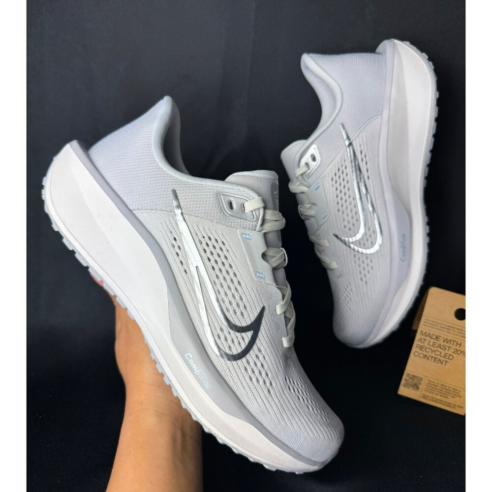 H109 - SIZE 8 WOMENS NIKE QUEST 6 PHOTON DUST/GREY FD6034 007